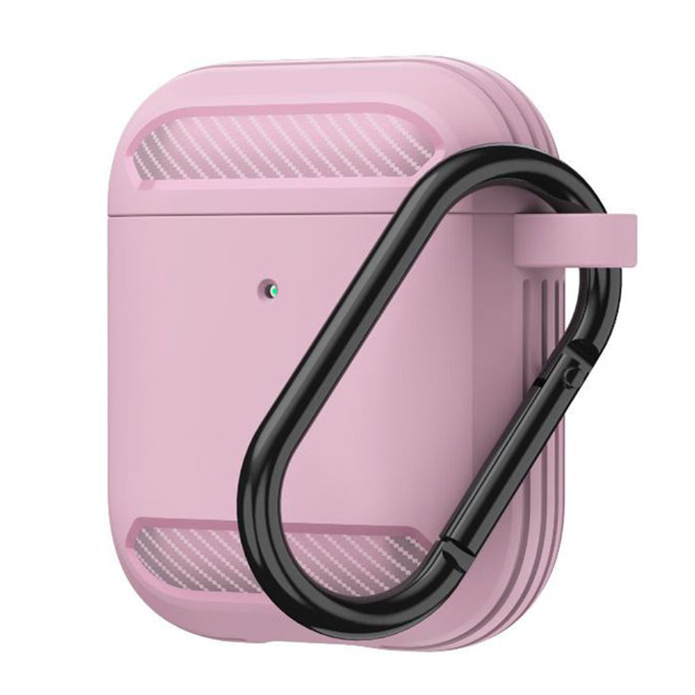 Techsuit Carbon Hülle für Apple AirPods Gen 2 / Gen 1, Rosa