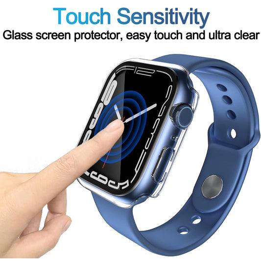 Techsuit Defense360 Pro Hülle für Apple Watch 7 45mm Serie, Transparent