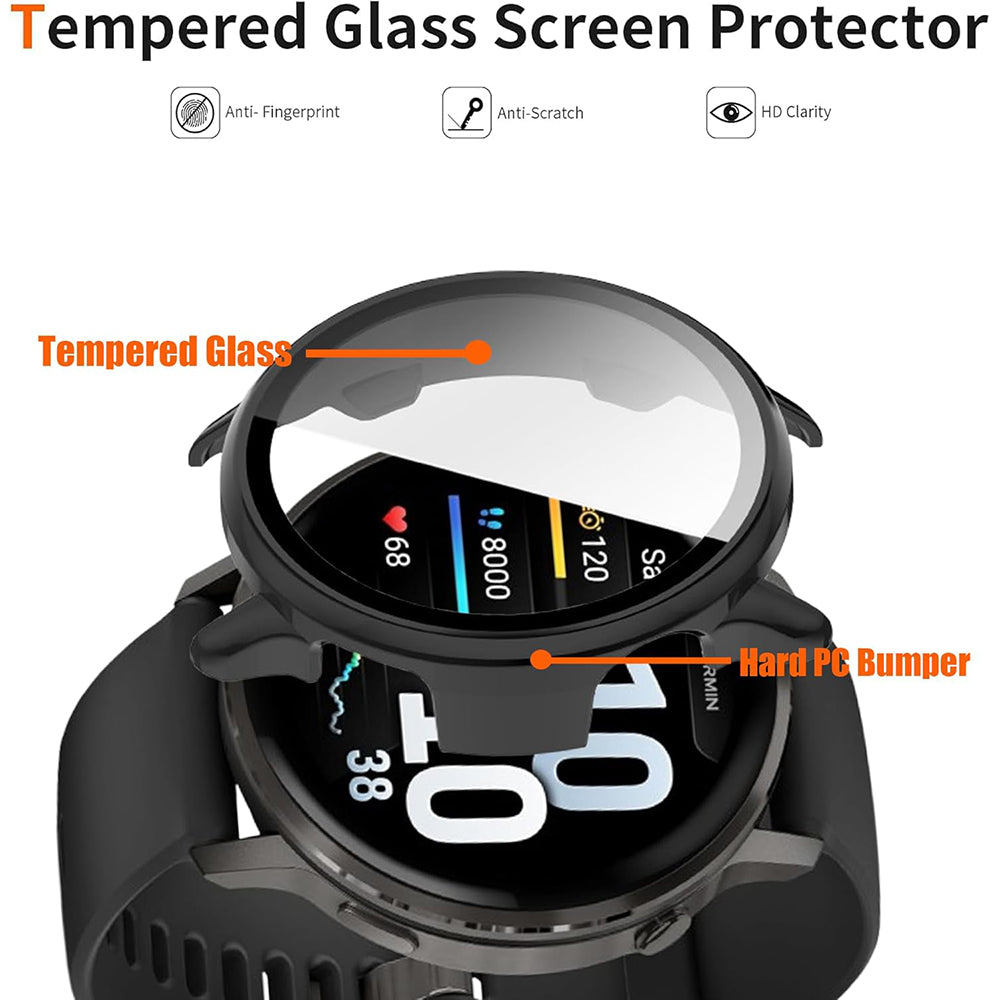 Custodia Techsuit Defense360 Pro per Garmin Venu 4 41mm, Nera