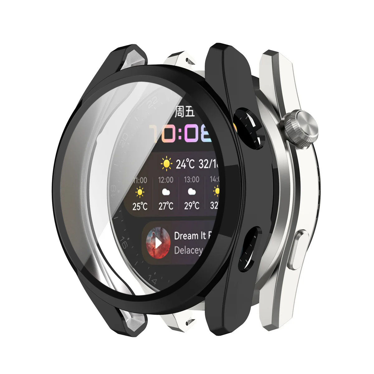 Custodia Techsuit Defense360 Pro per Huawei Watch 3, Nera