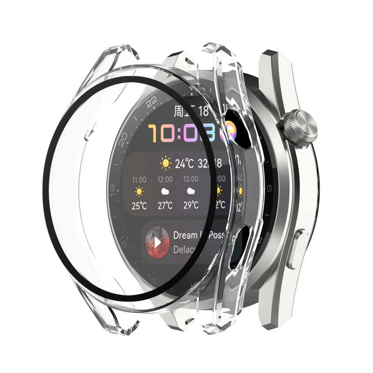 Custodia Techsuit Defense360 Pro per Huawei Watch 3, Trasparente