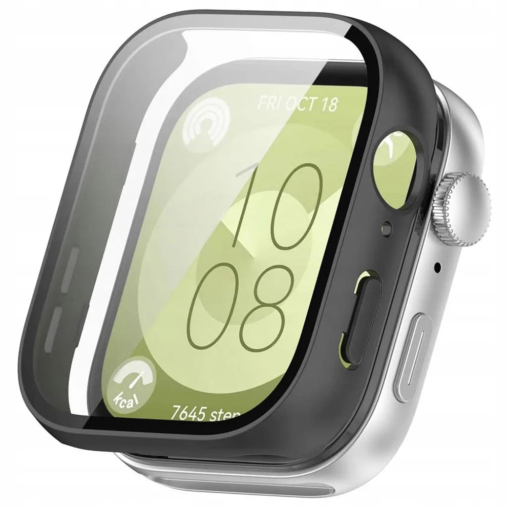 Custodia Techsuit Defense360 Pro per Huawei Watch Fit 3, Nera