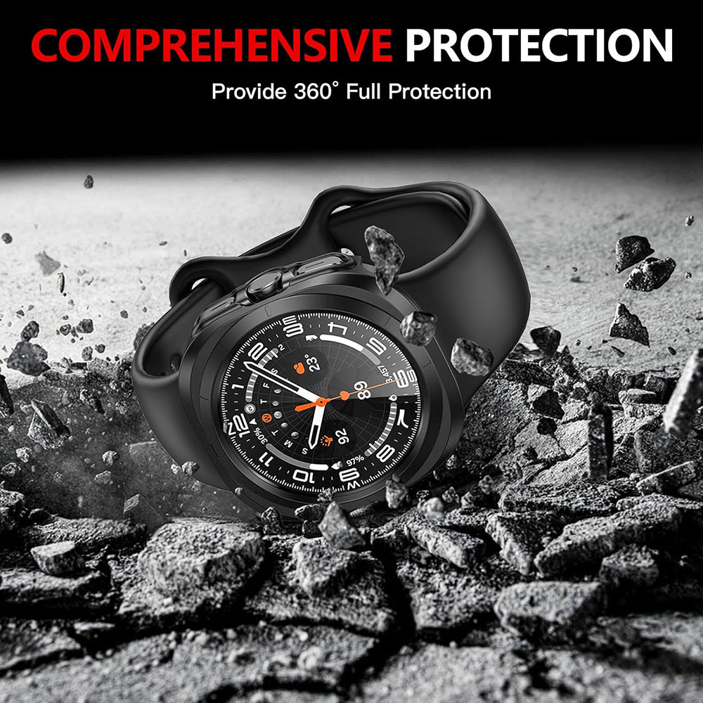Custodia Techsuit Defense360 Pro per Samsung Galaxy Watch Ultra, Nera