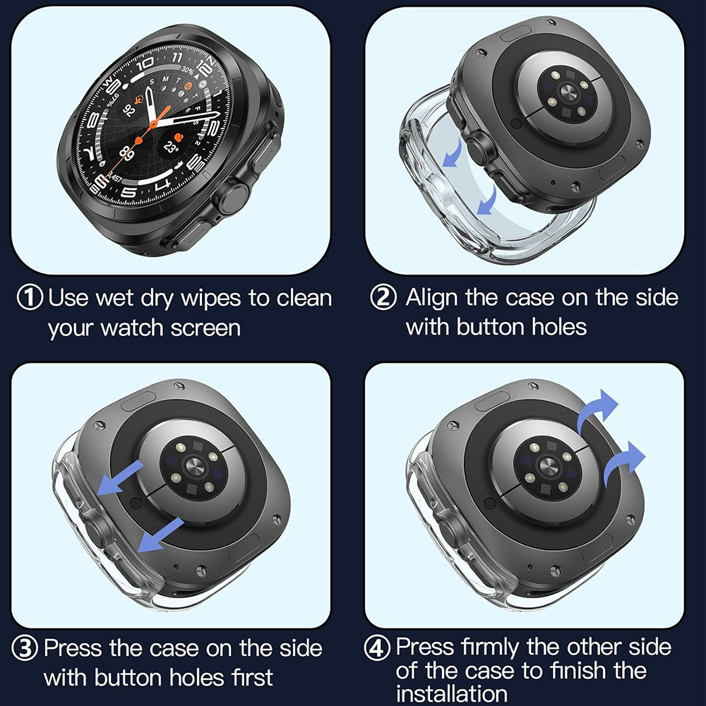 Custodia Techsuit Defense360 Pro per Samsung Galaxy Watch Ultra, Trasparente