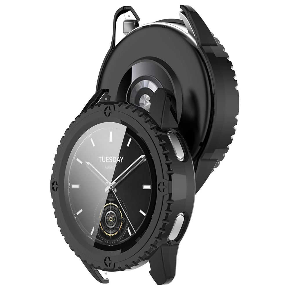 Custodia Techsuit Defense360 Pro per Xiaomi Watch S3, Nera