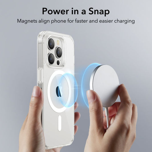 Coque MagSafe pour Apple iPhone 14 Pro Max, ESR, Ch Halolock, Transparente