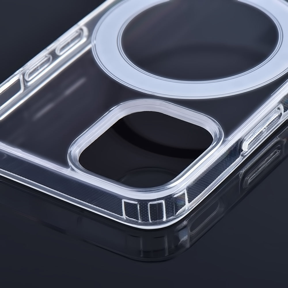 Custodia MagSafe per Apple iPhone 13, OEM, Clear Mag, Trasparente