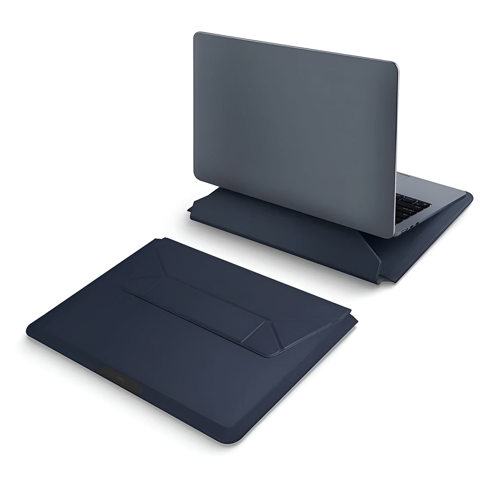 UNIQ Oslo Hülle für Laptop max. 14 Zoll, Marineblau