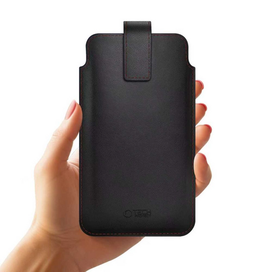 Universelle Handyhülle, Tech-Protect, SM65, Schwarz Rot