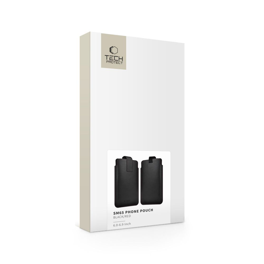 Custodia Universale per Telefono, Tech-Protect, SM65, Nera Rossa