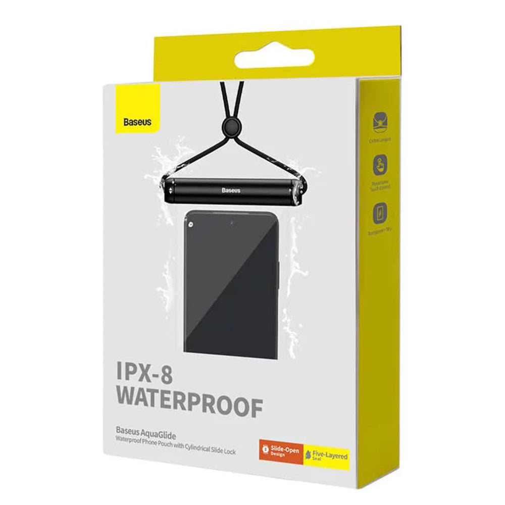 Custodia Universale Waterproof, Baseus, AquaGlide Cylindrical, Bianca P60263701213-00