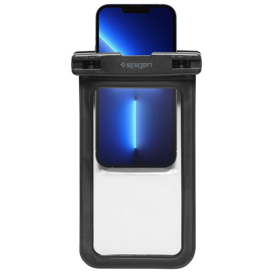 Universal-Wasserfeste Hülle für Telefon max. 3,5 Zoll - 7 Zoll, Spigen, A601, Set 2 Stück, Schwarz AMP04523