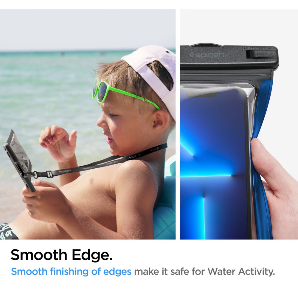 Étui Universel Waterproof pour Téléphone max. 3.5inch - 7inch, Spigen, A601, Set 2 pièces, Noir AMP04523