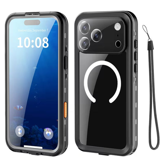 Custodia Waterproof per Apple iPhone 18 Pro Max / 17 Pro Max, ShellBox, Nera