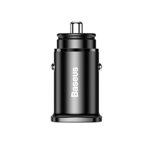 Caricabatterie da auto Baseus Square PPS, 30W, 5A, 1 x USB-A - 1 x USB-C, nero CCALL-AS01