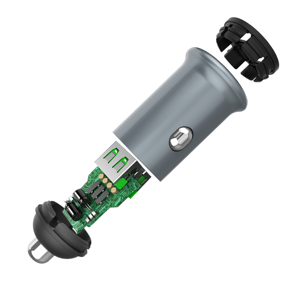 Caricabatterie Auto ColorWay, 36W, 3A, 2 x USB-A, Grigio