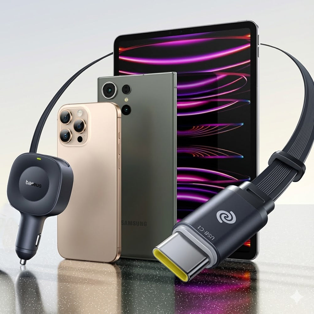 Chargeur de voiture avec câble USB-C Baseus PrimeTrip VR2, 30W, 3A, 1 x USB-C, Noir C0206400