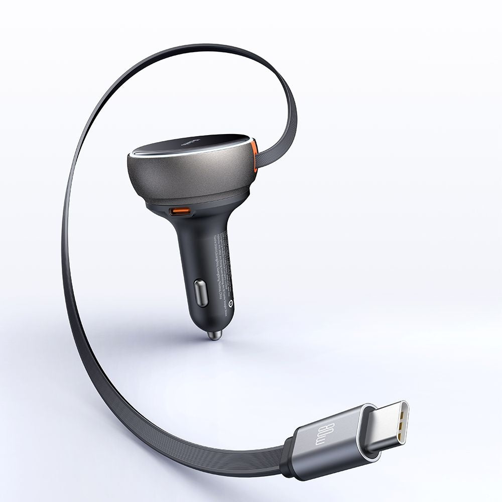 Auto-Ladegerät mit USB-C Kabel McDodo CC-4850, 80W, 3A, 1 x USB-A - 1 x USB-C, Schwarz