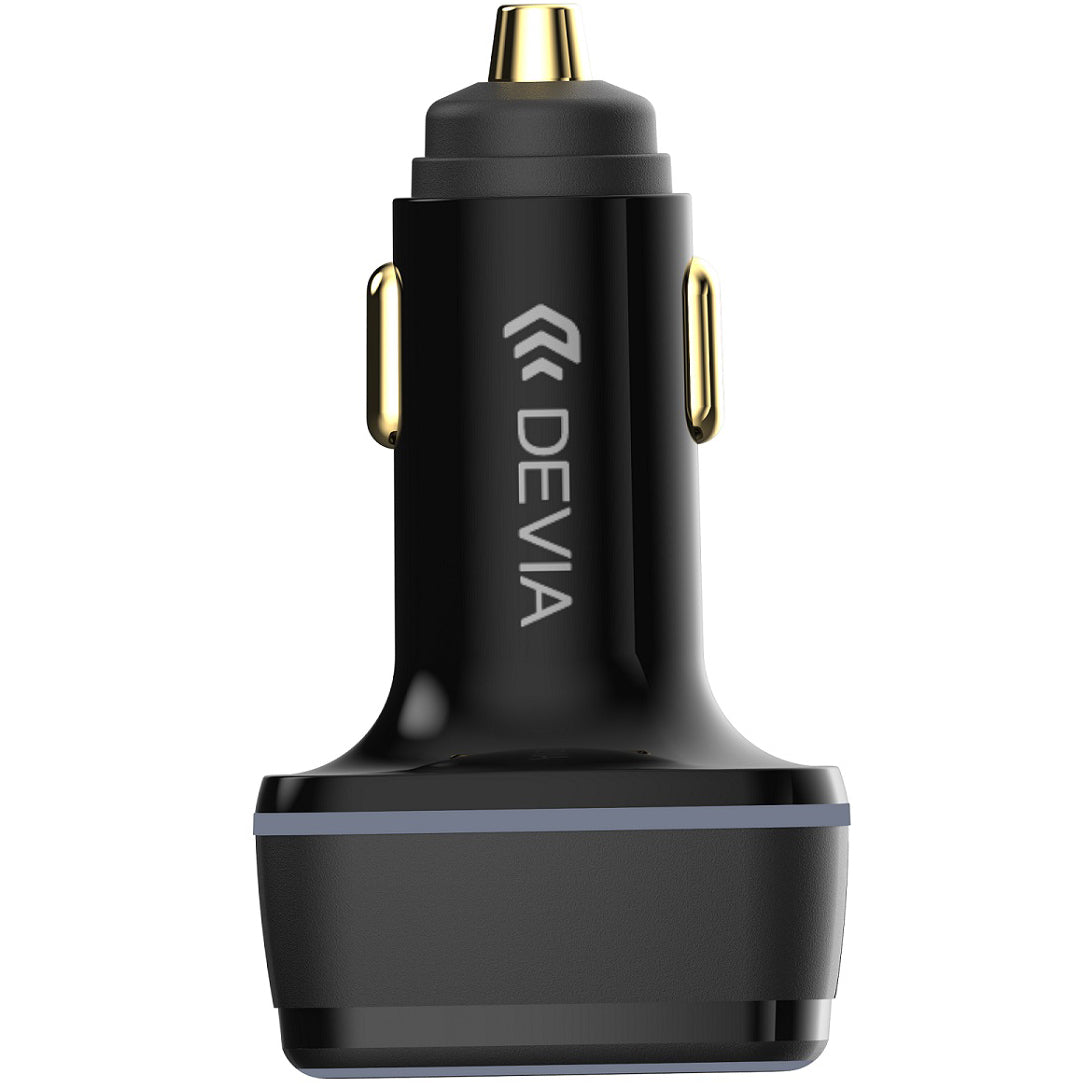 DEVIA Extreme KFZ-Ladegerät 115W | 1x USB-A & 2x USB-C | PD & QC | Schwarz