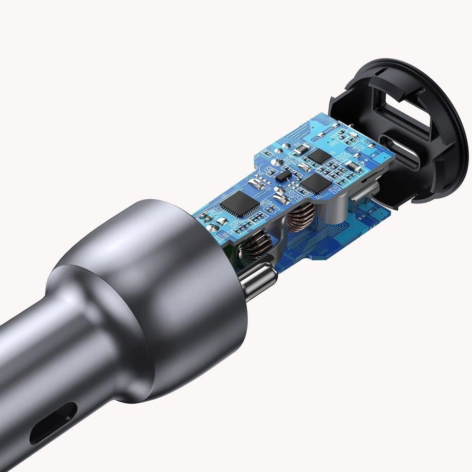 Autoladegerät UGREEN CD213, 36W, 3A, 1 x USB-A - 1 x USB-C, Grau