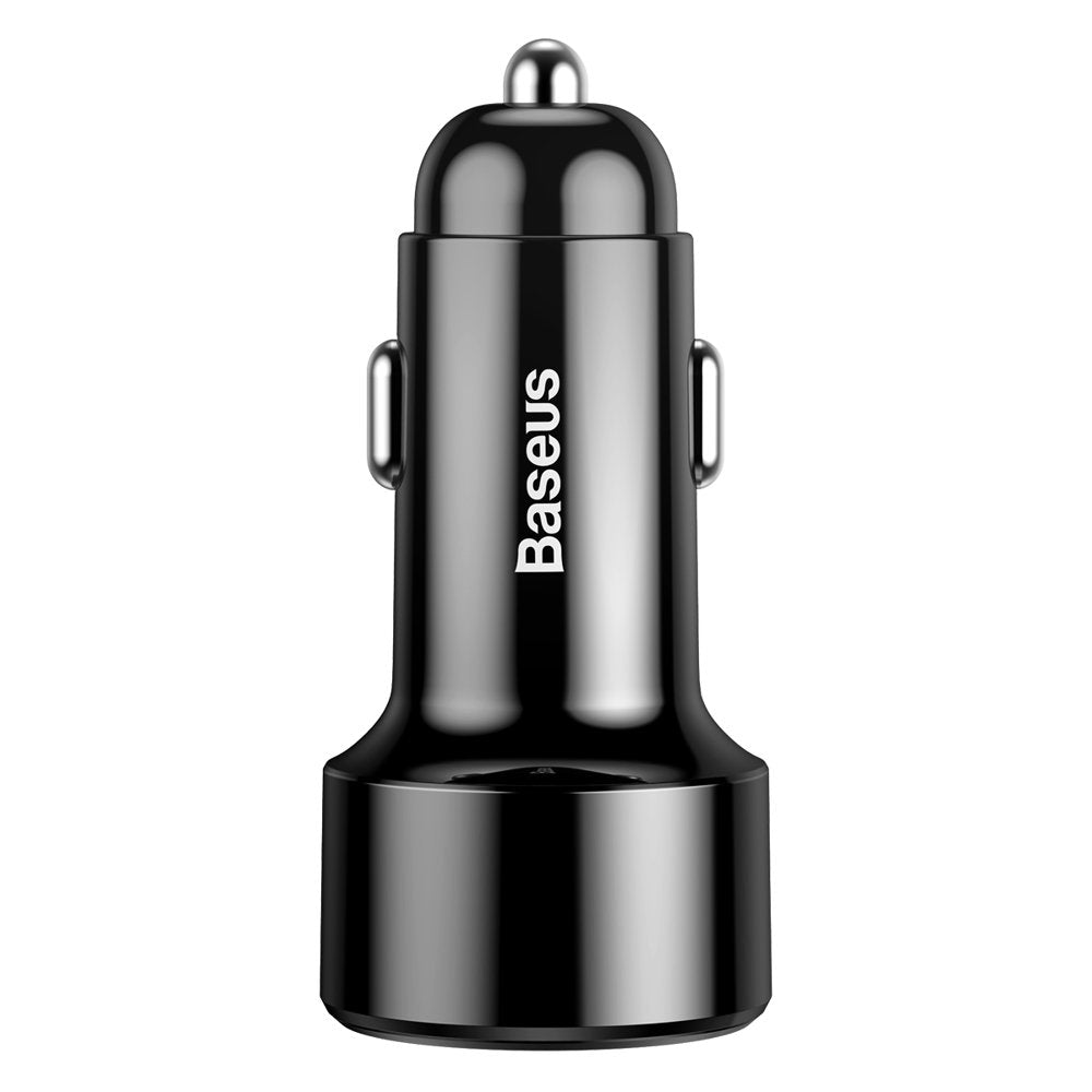 Chargeur de voiture Baseus Magic Display Series, 45W, 6A, 1 x USB-A - 1 x USB-C, Noir CCMLC20C-01