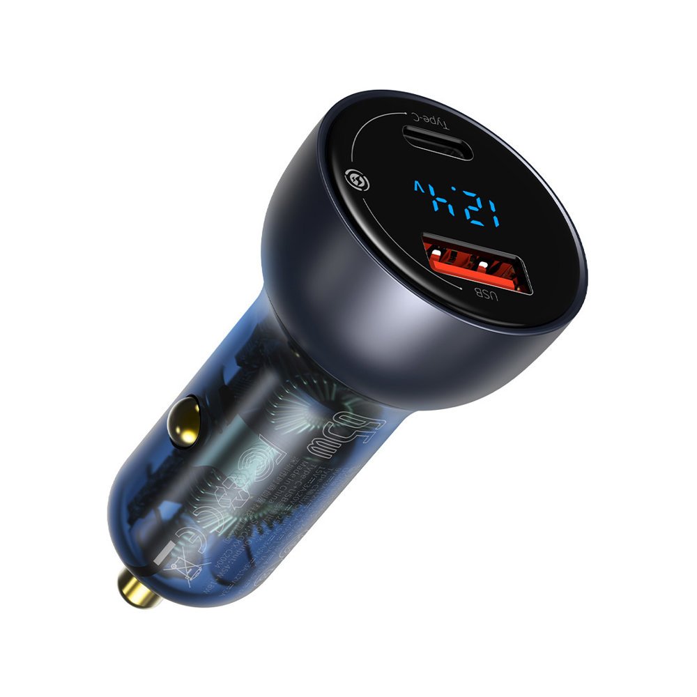 Baseus KFZ-Ladegerät 65W | 1x USB-A & 1x USB-C | Grau | CCKX-C0G