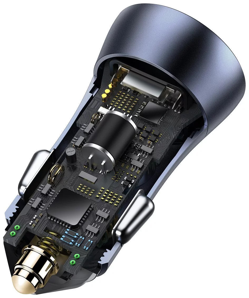 Baseus Golden Contactor Pro Dual KFZ-Ladegerät 40W | 2x USB-A | Grau