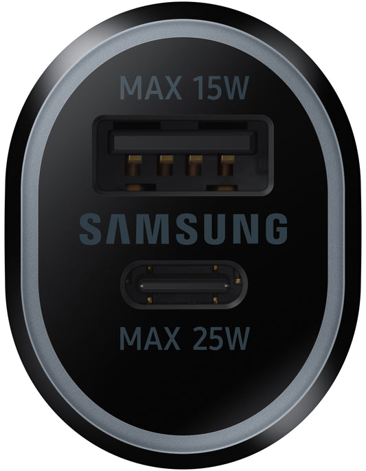 Chargeur de voiture Samsung, 40W, 2A, 1 x USB-A - 1 x USB-C, Noir EP-L4020NBEGEU