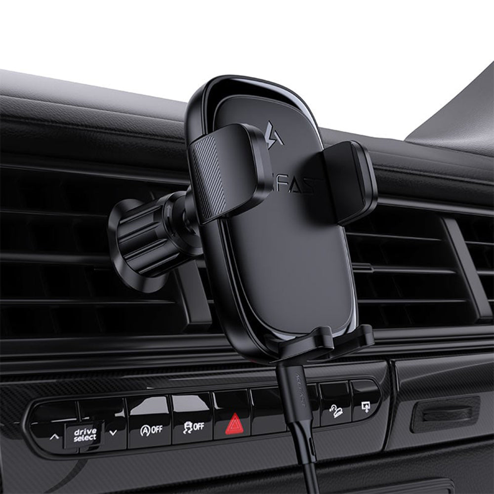 Caricabatterie Auto Wireless Acefast D48, 15W, 1.67A, Nero