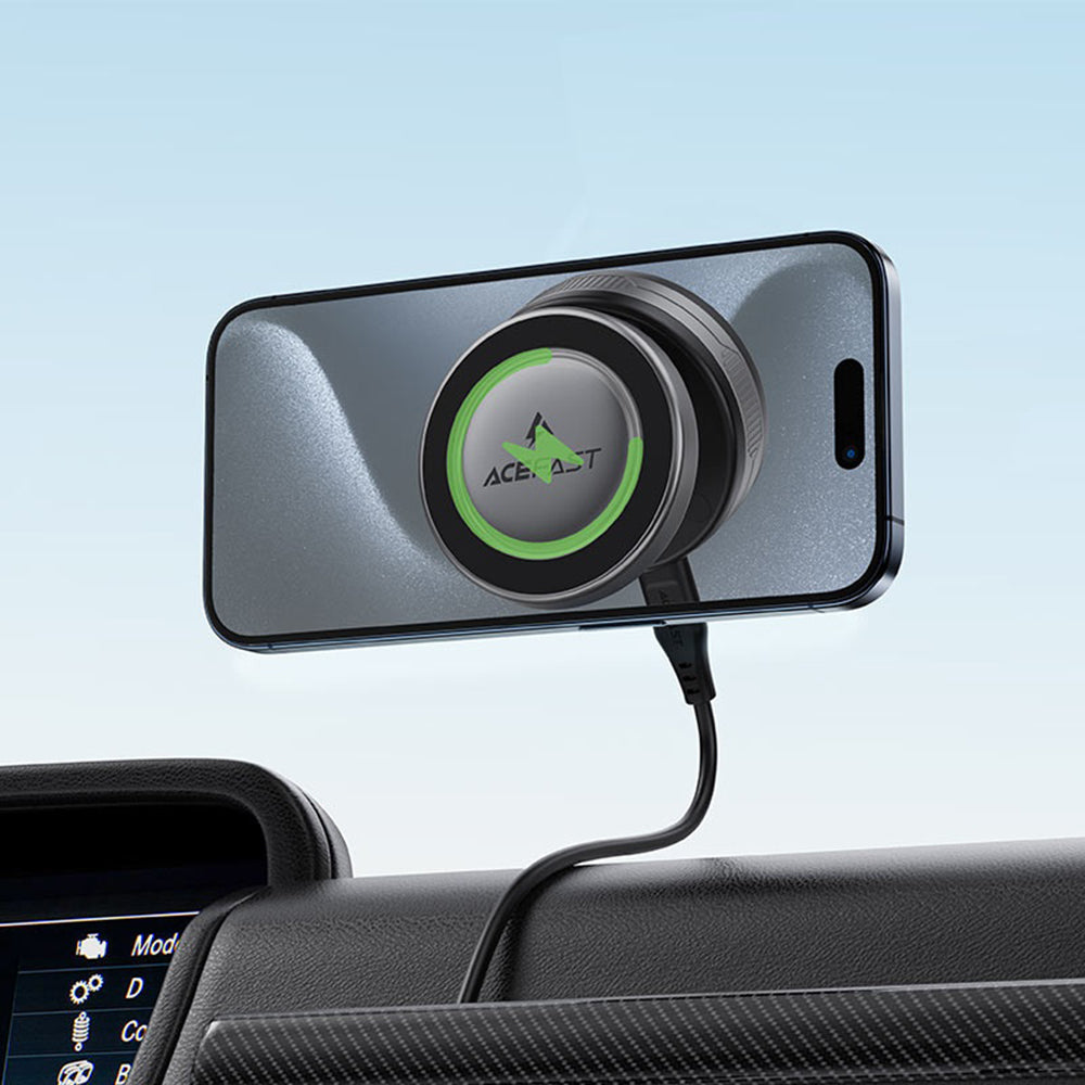 Acefast E29 Wireless Car Charger, 15W, 1.67A, Gray