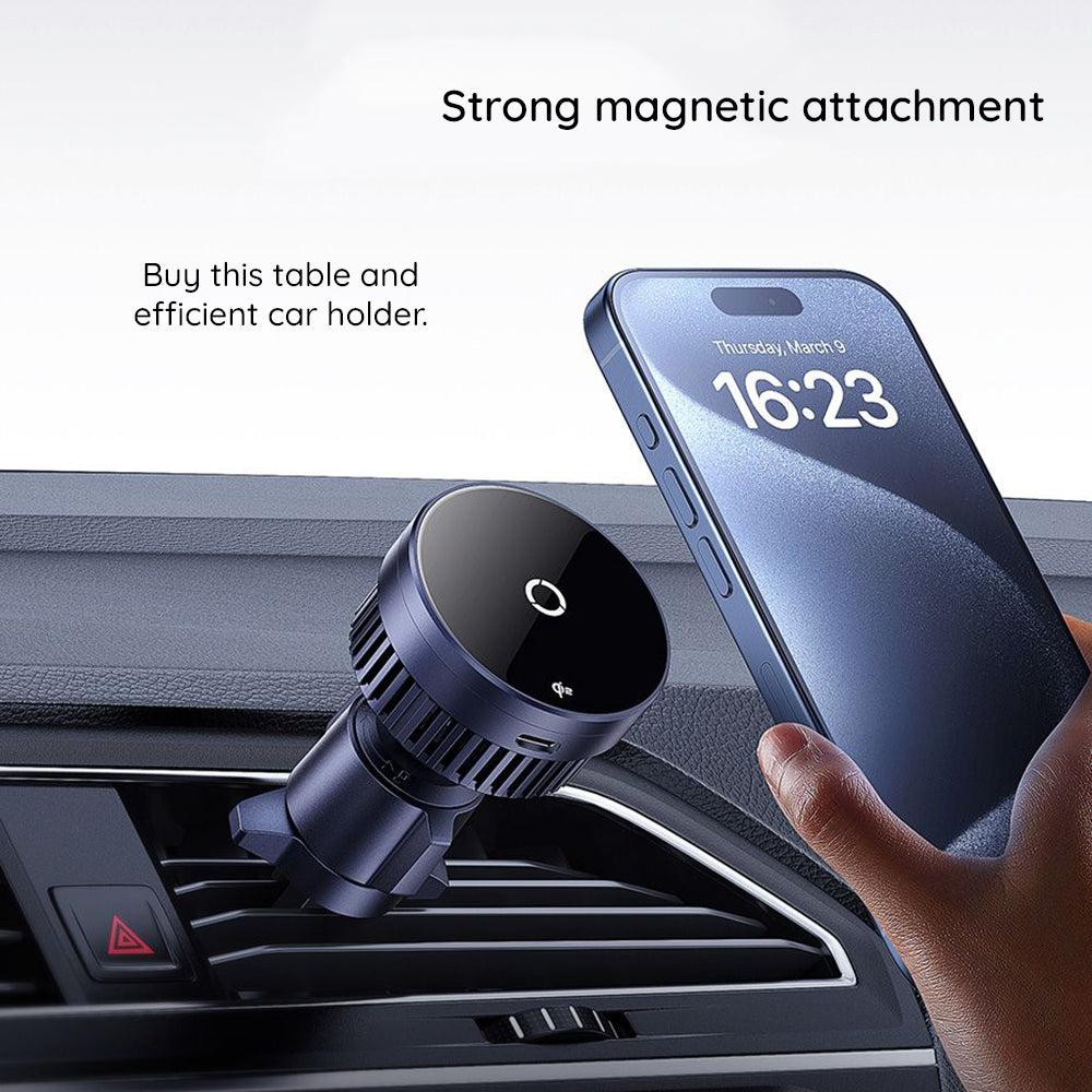 Chargeur Auto Sans Fil Baseus MagPro, 15W, 1.67A, Noir C40164100121-01