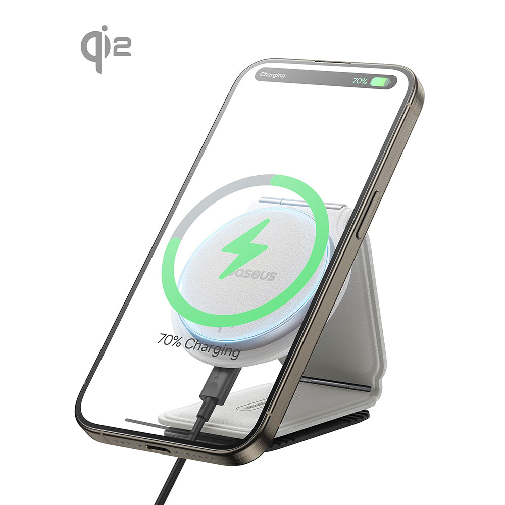 Chargeur Auto Sans Fil Baseus PrimeTrip C02, 15W, 1.67A, Argenté C40169003211-00