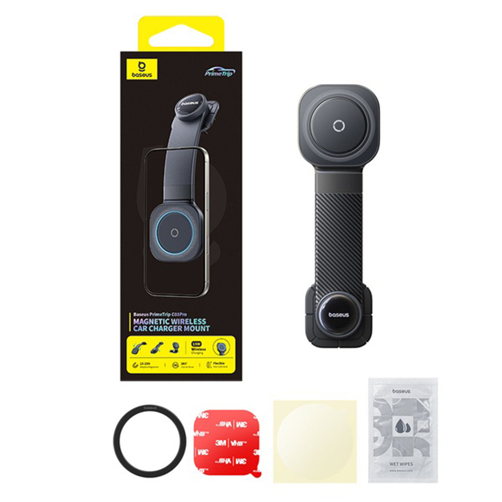 Caricabatterie Auto Wireless Baseus PrimeTrip C03 Pro, 15W, 1.67A, Nero C0013701