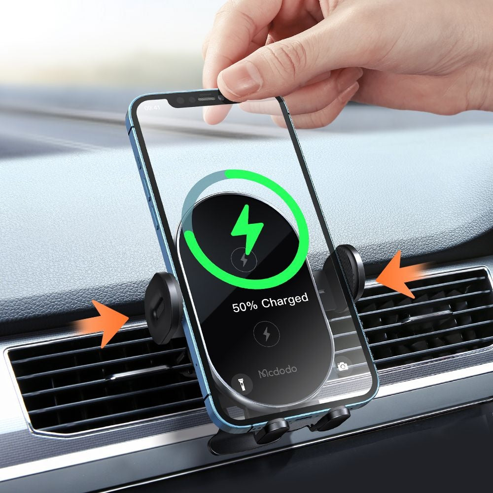 Caricabatterie Auto Wireless McDodo CH-1600, 15W, 1.67A, Nero