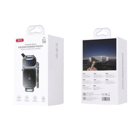 Caricabatterie Auto Wireless XO Design WX041, 15W, 1.67A, Nero