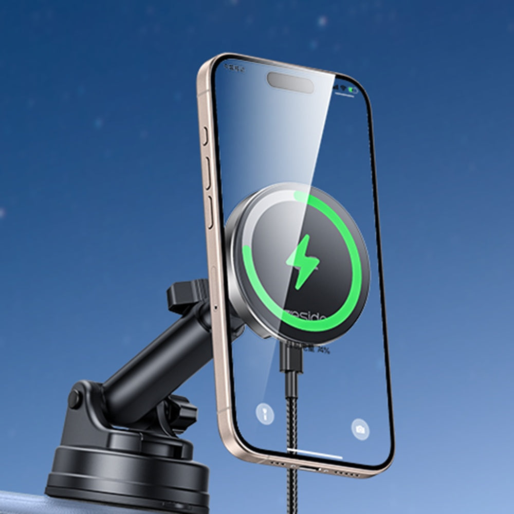 Caricabatterie Auto Wireless Yesido DS30, 15W, 1.67A, Nero