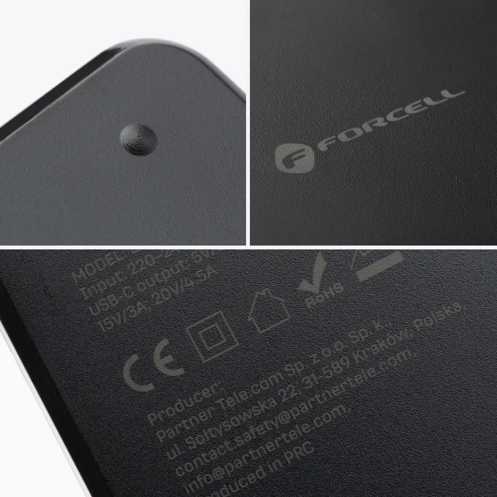 Forcell F-Energy E856 Ladegerät, 65W, Universal, Schwarz