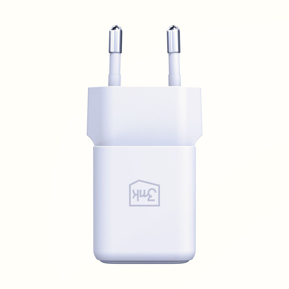 Caricabatterie Retea 3MK Hyper, 20W, 3A, 1 x USB-A - 1 x USB-C, Bianco