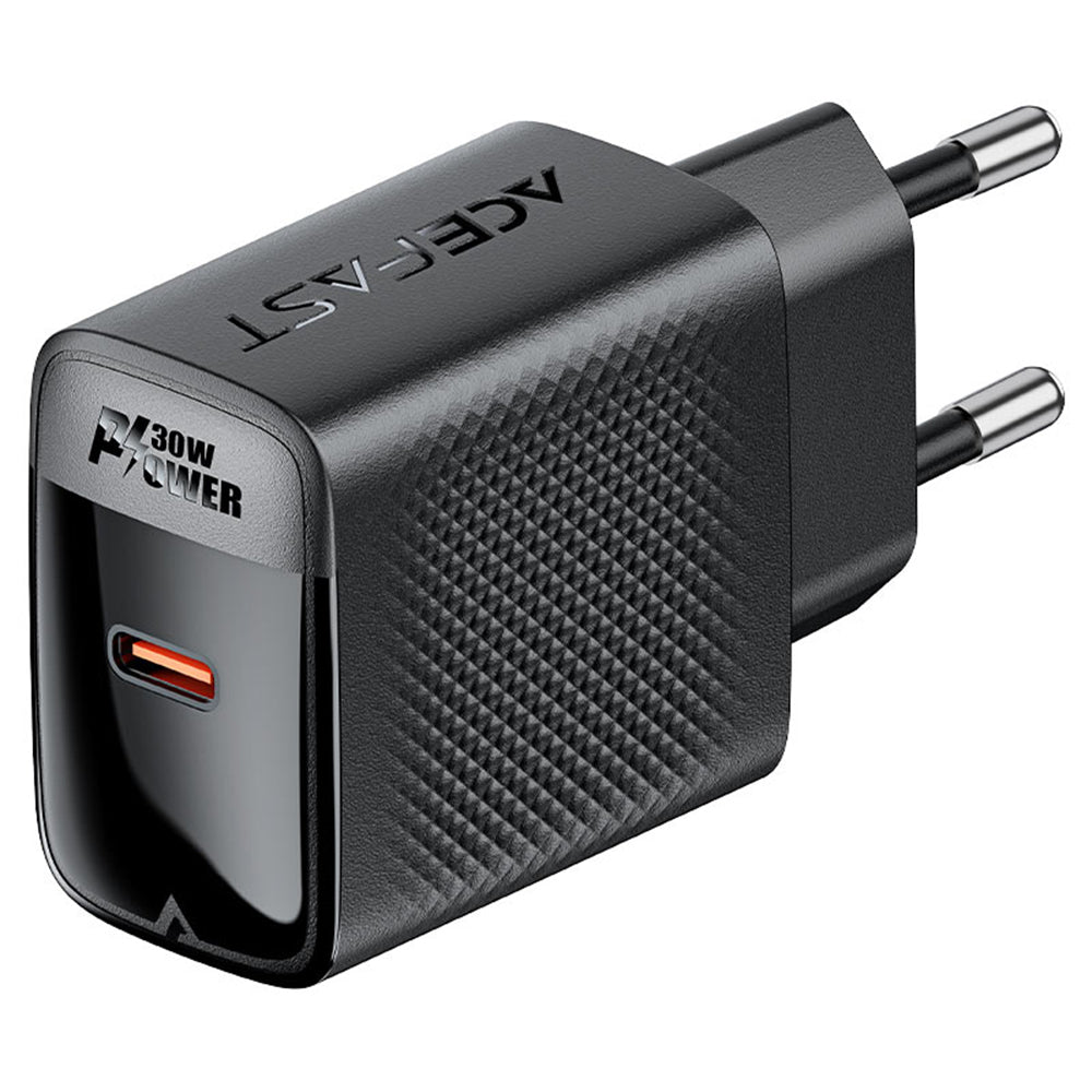 Netzladegerät Acefast A102, 30W, 3A, 1 x USB-C, Schwarz