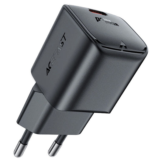 Chargeur réseau Acefast A73 Mini, 20W, 3A, 1 x USB-C, Noir