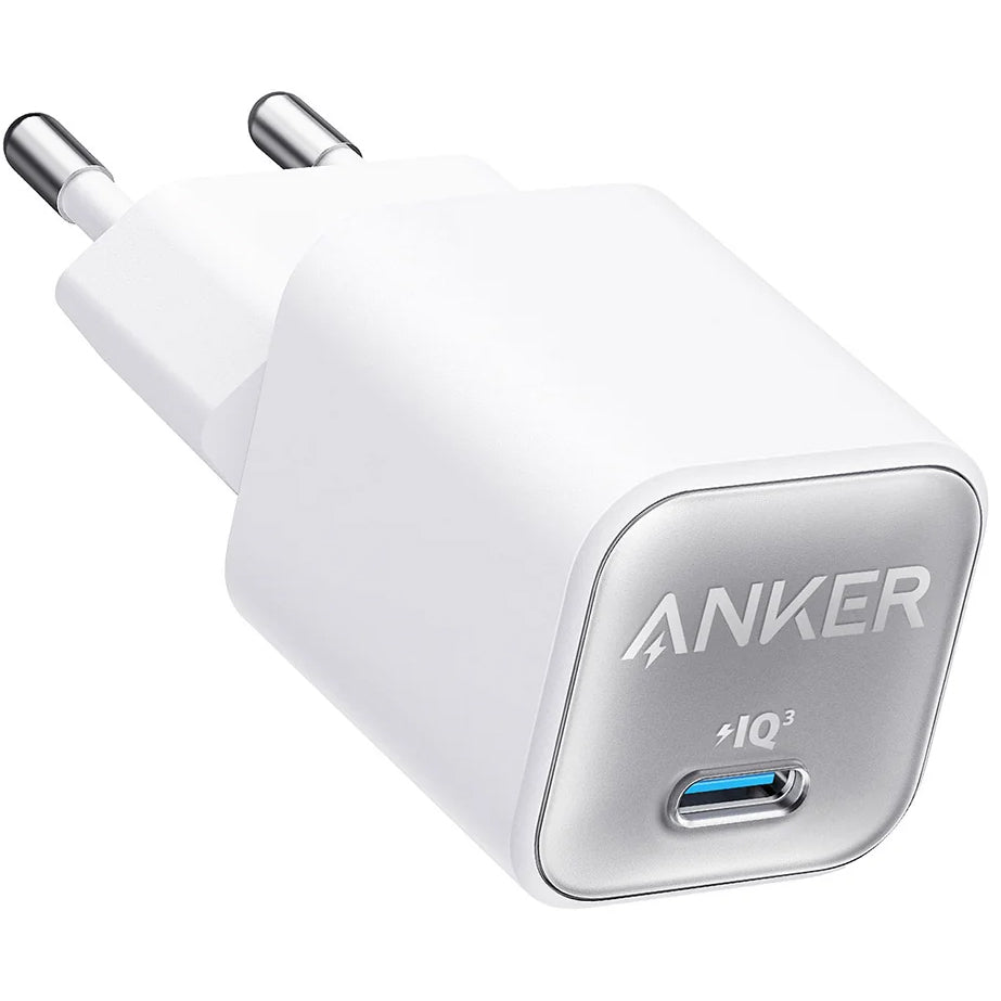 Caricabatterie di rete Anker 511 Nano 3, 30W, 3A, 1 x USB-C, bianco A2147G21
