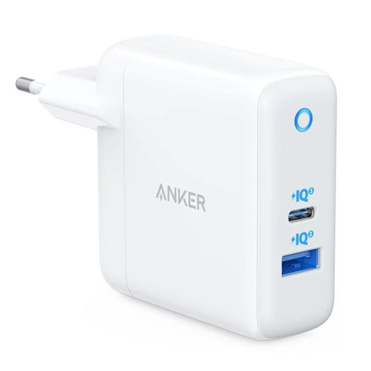 Caricabatterie di rete Anker PowerPort PD+ 2, 35W, 3A, 1 x USB-A - 1 x USB-C, Bianco A263636G21