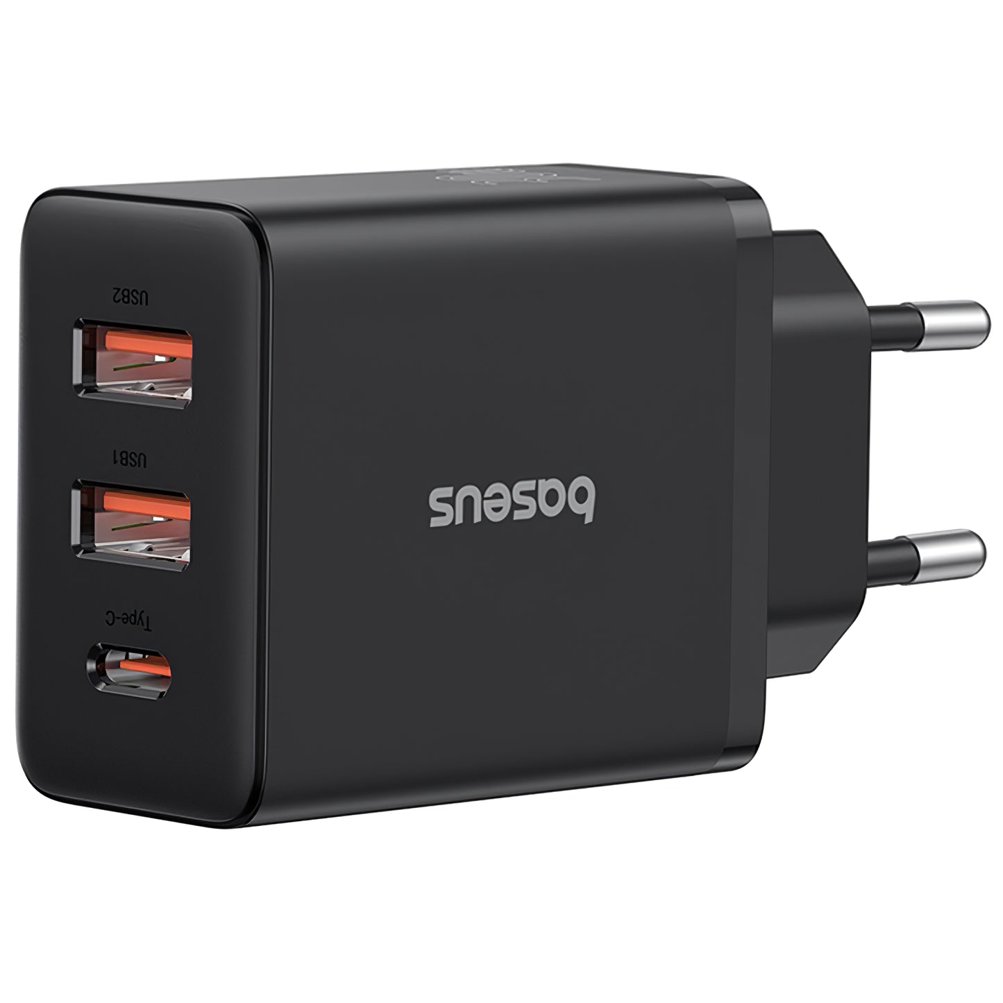 Chargeur réseau Baseus Cube, 30W, 3A, 1 x USB-C - 2 x USB-A, Noir P10111402113113-00