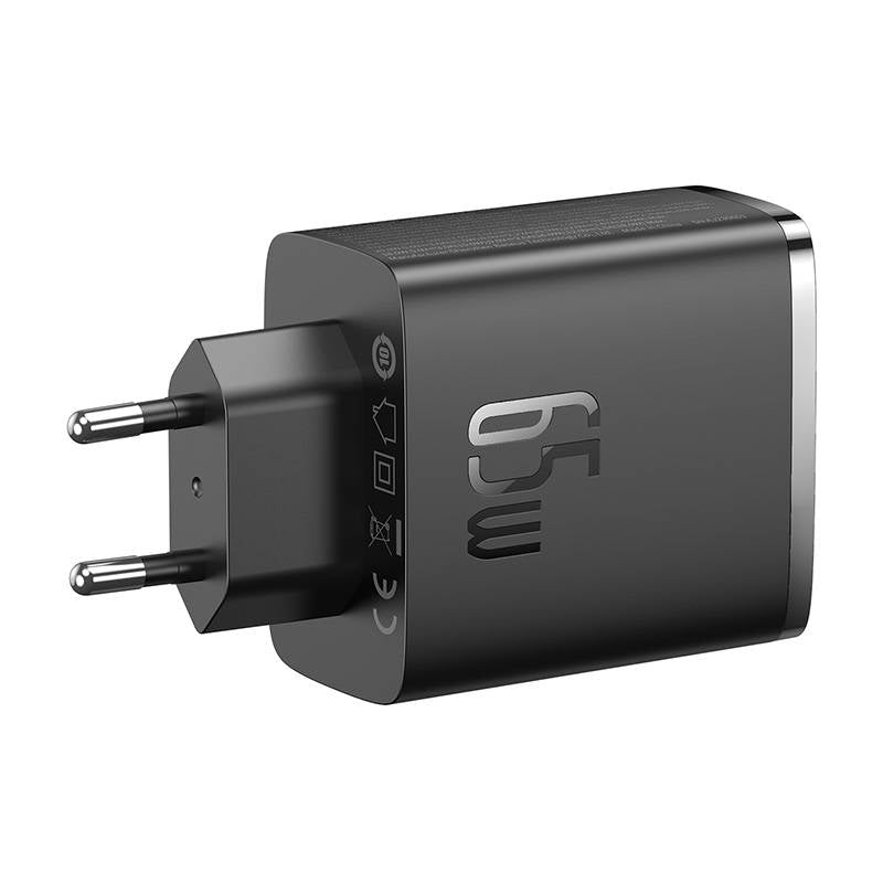 Chargeur Réseau Baseus Cube Pro, 65W, 3.25A, 1 x USB-A - 2 x USB-C, Noir P10152301113-00