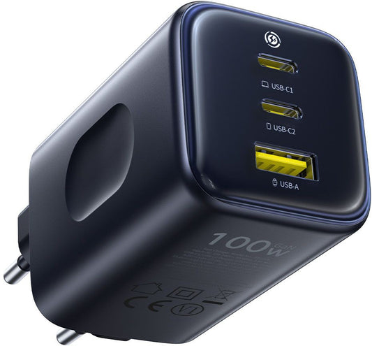 Chargeur secteur Baseus PicoGo AE11, 100W, 1 x USB-A - 2 x USB-C, Noir E0121400