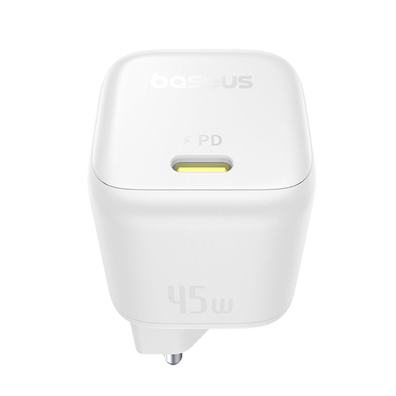 Caricabatterie Rete Baseus PicoGo, 45W, 3A, 1 x USB-C, Bianco P10176800213-00