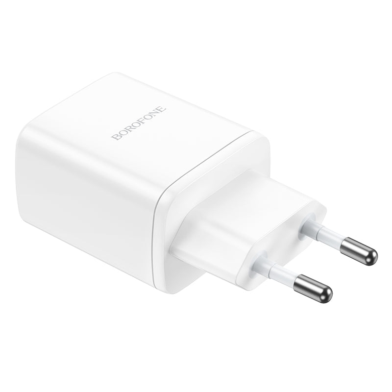 Netzwerk-Ladegerät Borofone BN9, 35W, 3A, 2 x USB-C, Weiß