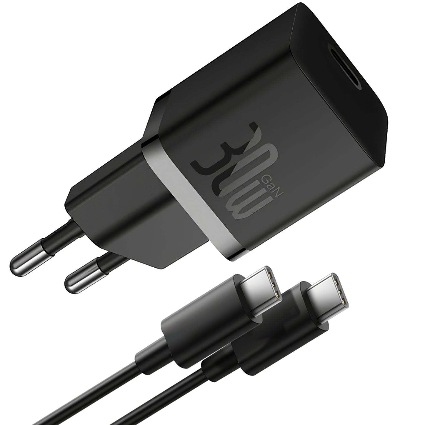 Baseus GaN5S USB-C Kabel Netzwerk-Ladegerät GaN5S, 30W, 3A, 1 x USB-C, Schwarz P1011090902113113-00