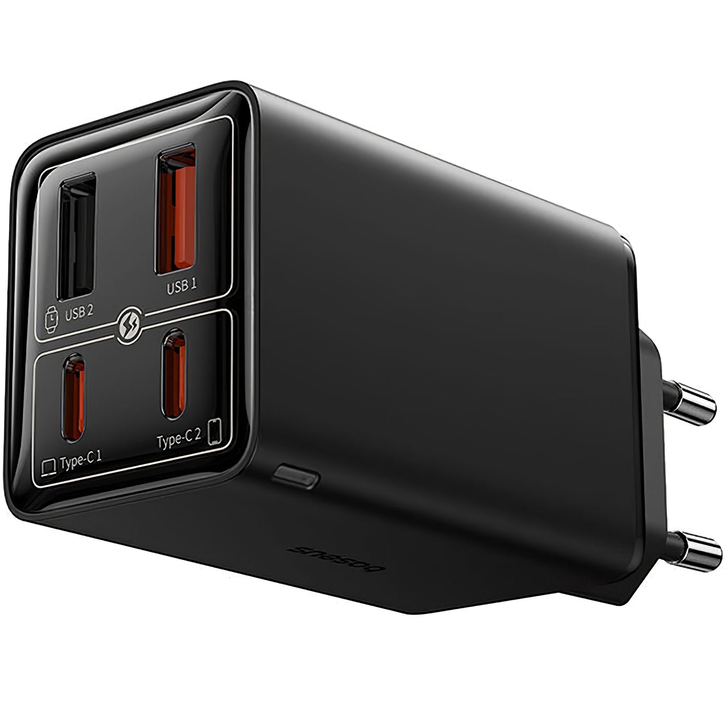 Netzladegerät mit USB-C Kabel Baseus GaN6 Pro, 100W, 3.25A, 2 x USB-A - 2 x USB-C, Schwarz P10162705112-00