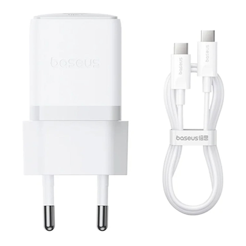 Netzladegerät mit USB-C Kabel Baseus Palm, 30W, 3A, 1 x USB-C, Weiß P10111605213-01